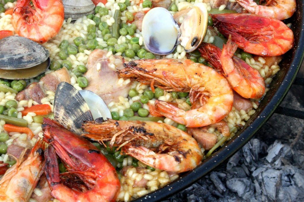 paella, lena, fire