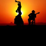 sunset, dance, flamenco